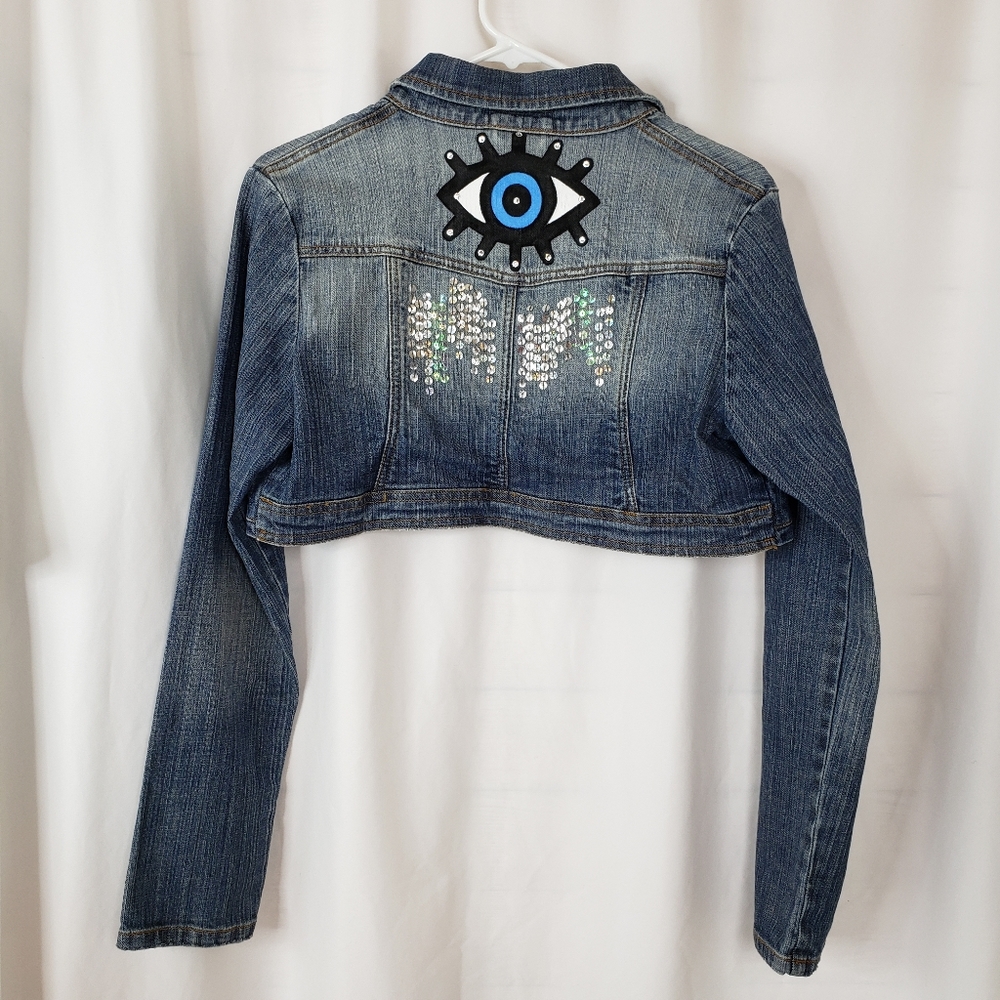 Evil Eye Denim Jacket Vest - Customized - Picture 9 of 16